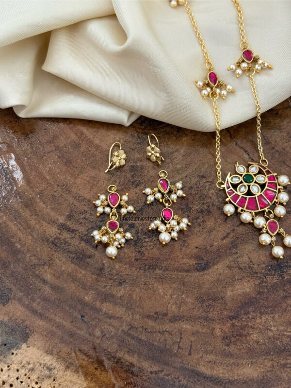 Simple Jadau drops set | Wedding | Bridesmaids | Kids friendly