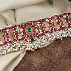 Red classic Jadau choker | Wedding | Bridal