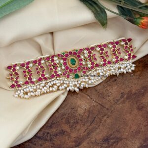 Red classic Jadau choker | Wedding | Bridal