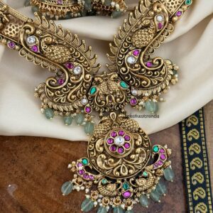 Antique polish Jadau statement necklace set| Wedding | Bridal