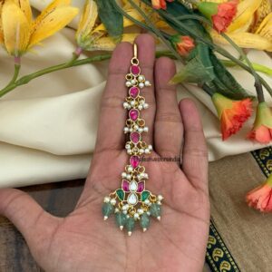 Lotus jadau maangtikka | Bridal | Bridesmaid