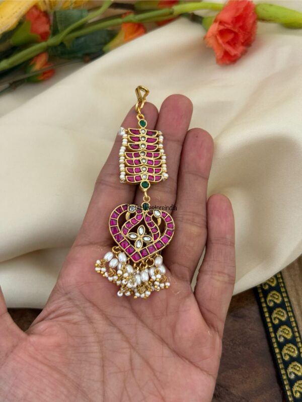 Knit Bridal Jadau maangtikka | Wedding | Bridesmaid