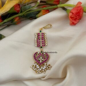 Knit Bridal Jadau maangtikka | Wedding | Bridesmaid