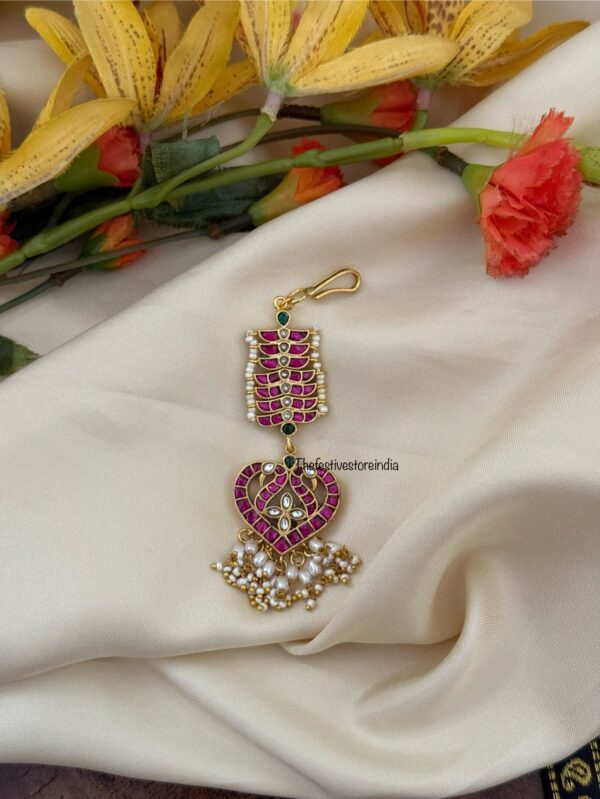 Knit Bridal Jadau maangtikka | Wedding | Bridesmaid