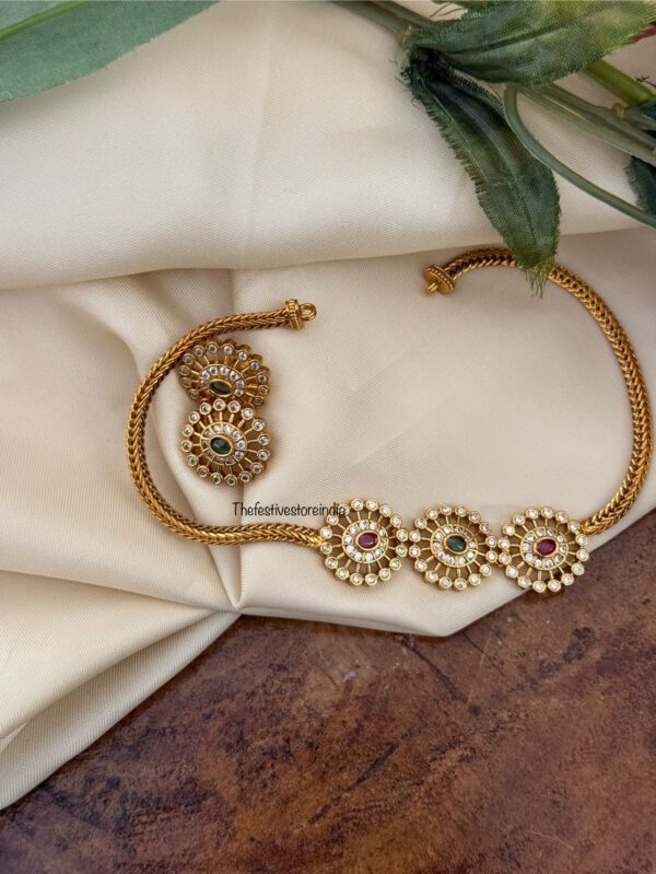 Budgeted bottu choker necklace set - Kids friendly