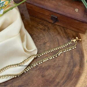 Simple pearl Anklet / Kaal gejje