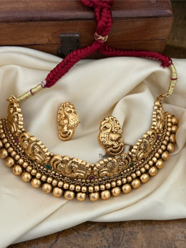 Vajratik choker set - multi color stone | Maharashtrian | Kolhapuri