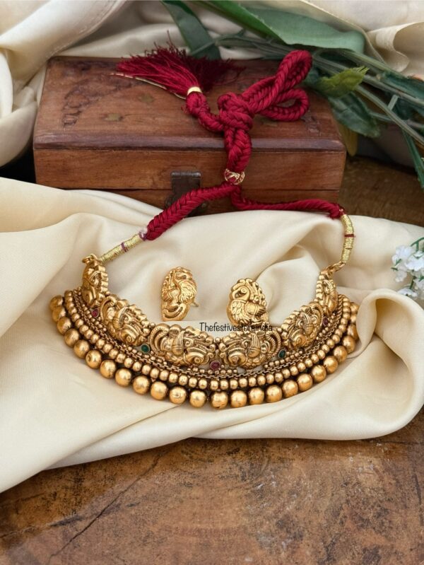 Vajratik choker set - multi color stone | Maharashtrian | Kolhapuri