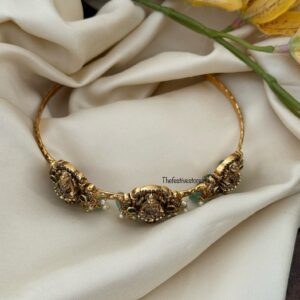 Stiff Nakshi lakshmi choker - High neck