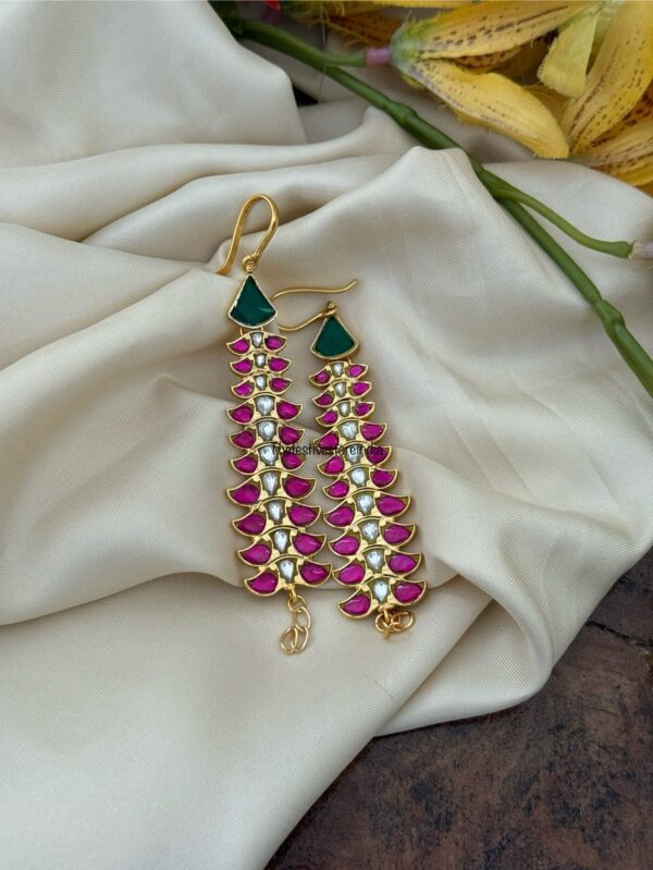 Jadau straight ear chain | maatil | Bridal | Champasaralu