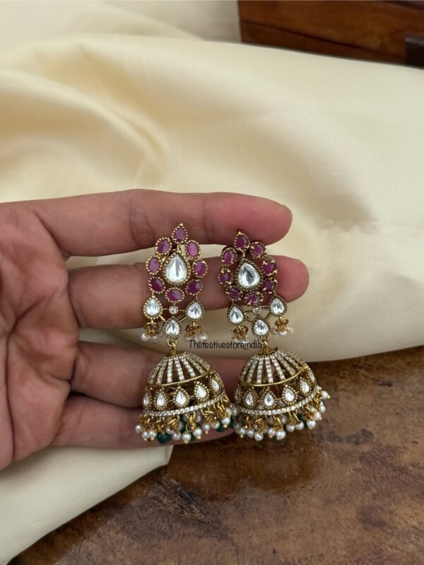 Victorian kemp jhumkas | Bridal | Bridesmaid