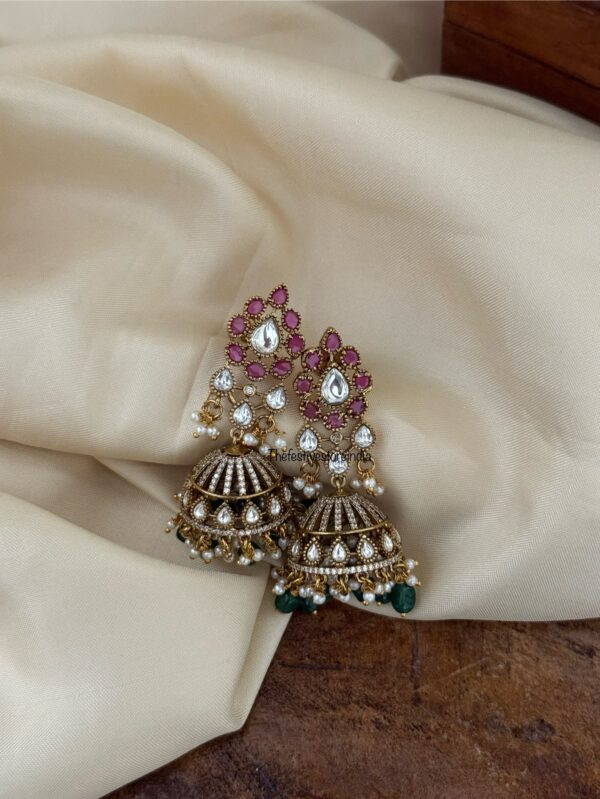 Victorian kemp jhumkas | Bridal | Bridesmaid