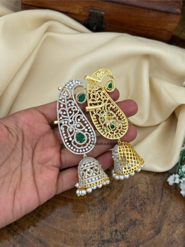 AD paisley earcuff | Bridal | Diamonds