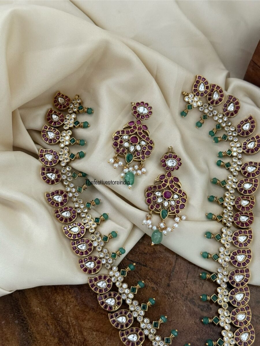 Traditional Kemp Mango / Maanga haaram set