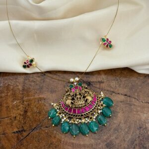 Jadau Lakshmi pendant chain