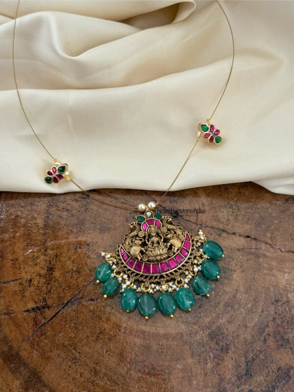 Jadau Lakshmi pendant chain