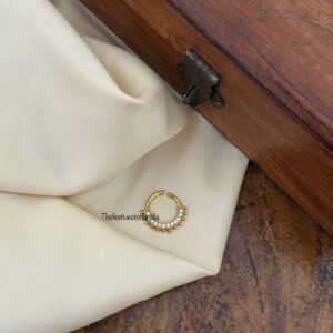 Bridal stone Septum ring