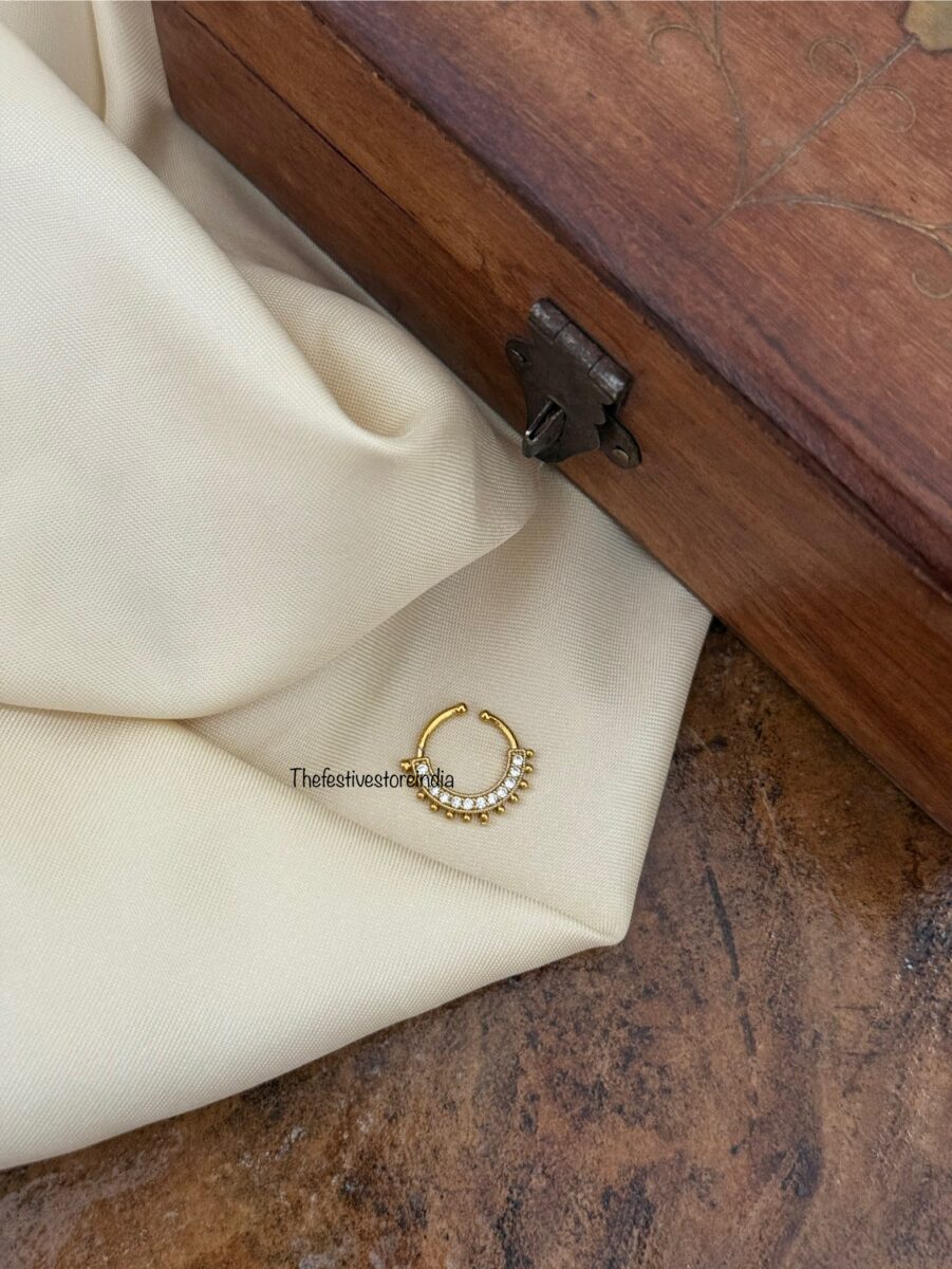 Bridal stone Septum ring