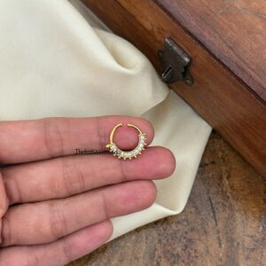 Bridal stone Septum ring