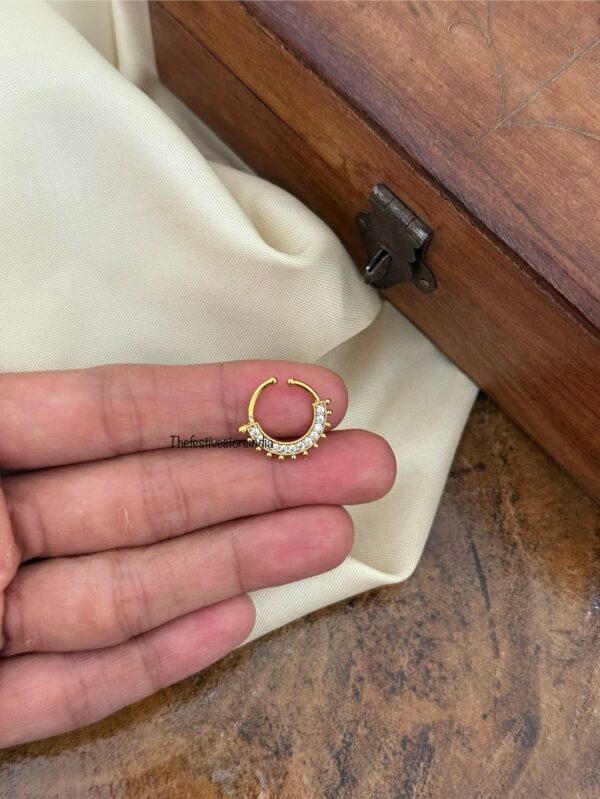 Bridal stone Septum ring