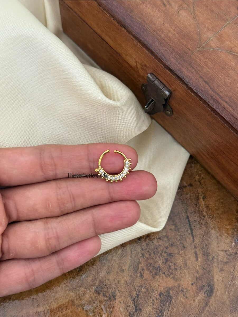 Bridal stone Septum ring