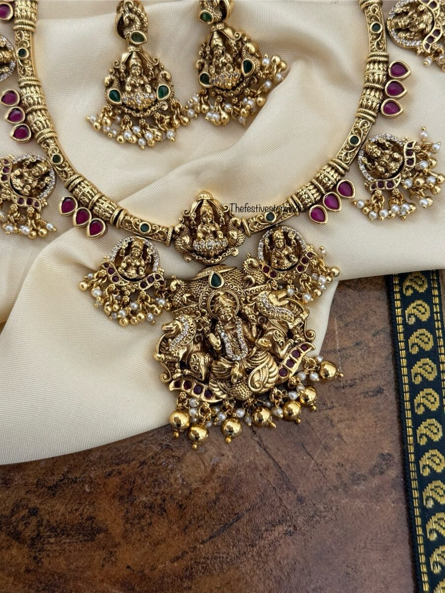 Lakshmi bottu kanti necklace set | Bridal