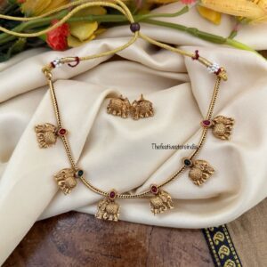 Ambaari / Elephant Necklace set ( Kids friendly)