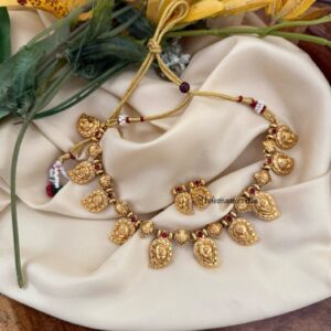 Gold look mango necklace set