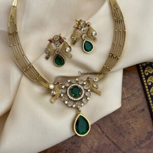 Designer kanti set - Emerald