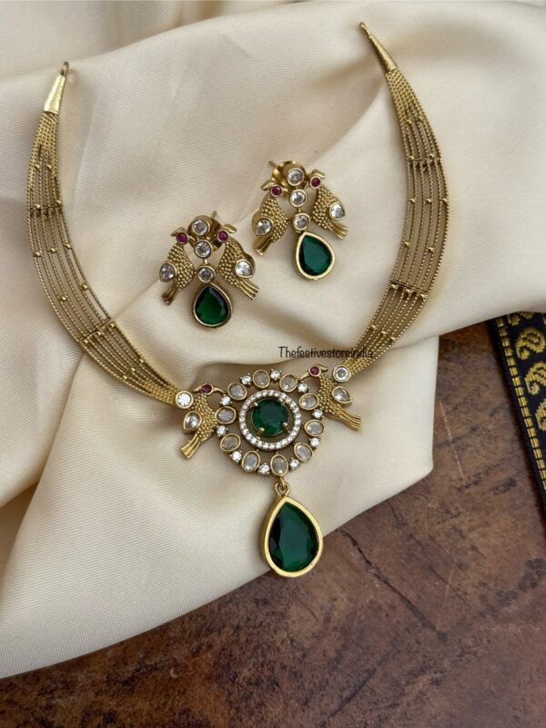 Designer kanti set - Emerald