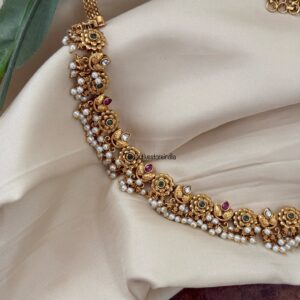 Matte gold pearls non idol hip / waist chain