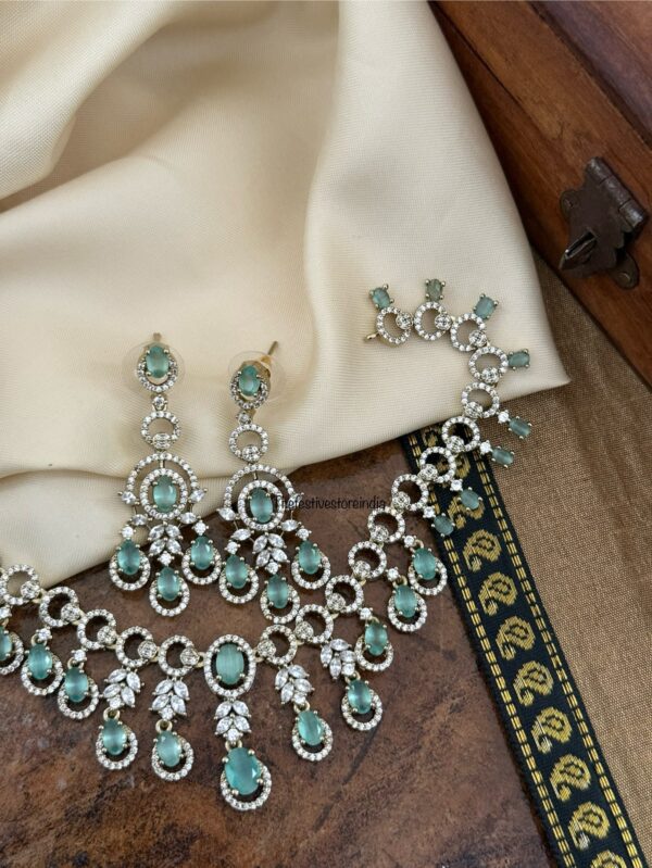 Diamond droplets set - Mint