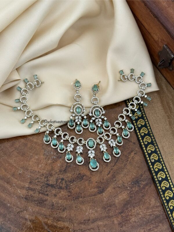 Diamond droplets set - Mint
