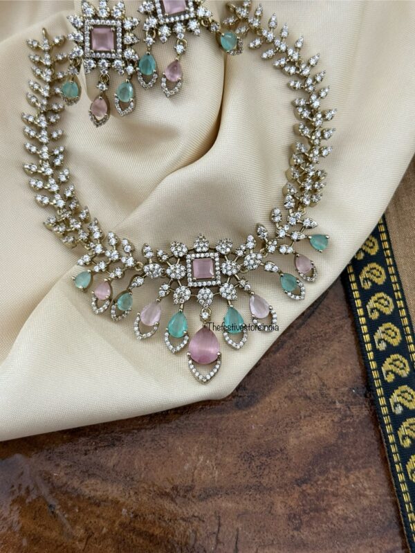 Pastel diamonds set - Pink and Mint