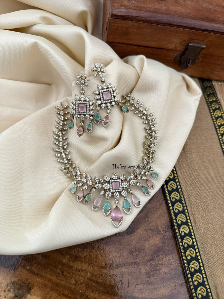 Pastel diamonds set - Pink and Mint