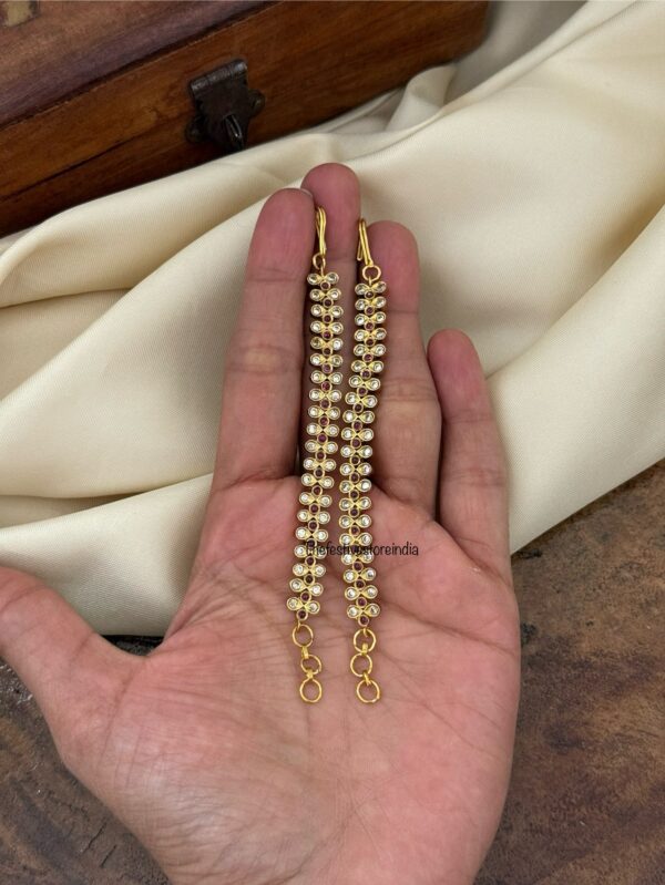 Classic straight ear chain | maatil | Bridal | Champasaralu