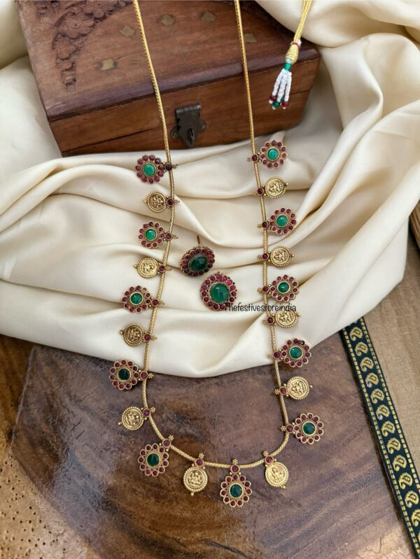 Budgeted Lakshmi kemp bottu kaasu haaram set