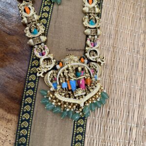 Premium Srinivasa kalyanam haaram set - Enamel painted