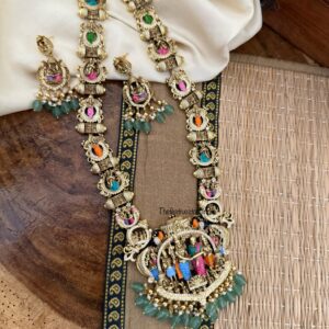 Premium Srinivasa kalyanam haaram set - Enamel painted