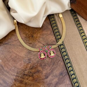 Jadau Lakshmi bottu attigai chain