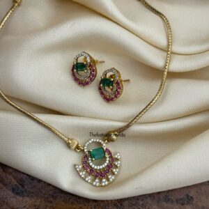 Simple AD pendant necklace set - Kids friendly