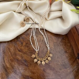 Simple pearls chain set - 50cms