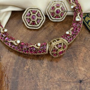Non idol all RUBIES / RUBY Victorian kanti set