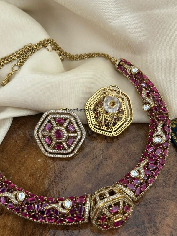 Non idol all RUBIES / RUBY Victorian kanti set