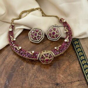 Non idol all RUBIES / RUBY Victorian kanti set