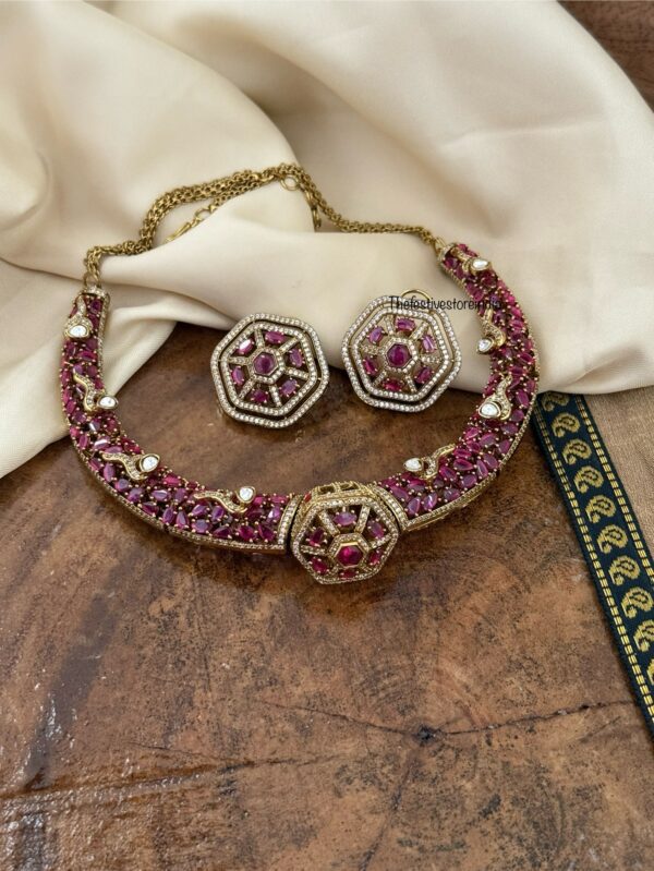 Non idol all RUBIES / RUBY Victorian kanti set