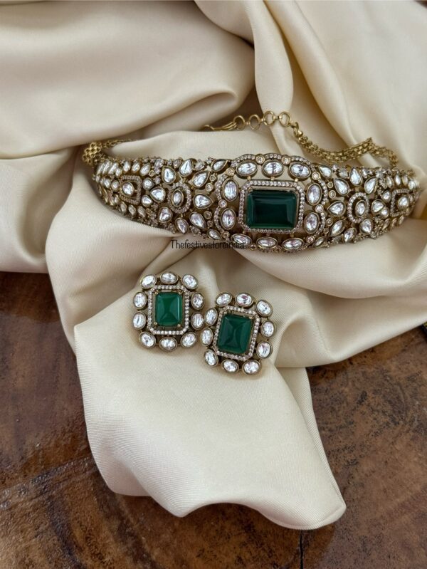 Kundan EMERALD choker set