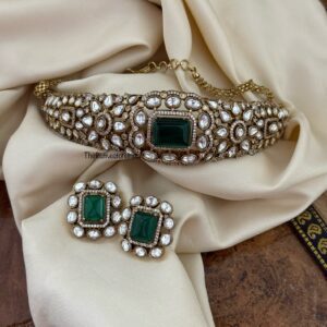 Kundan EMERALD choker set