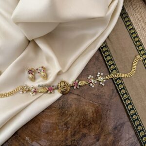 Jadau mango lakshmi choker set