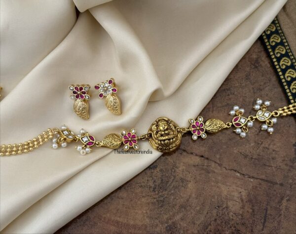 Jadau mango lakshmi choker set